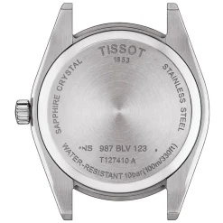 Tissot Gentleman 40mm Blue Dial Steel Case Bracelet Watch