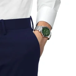 Tissot Le Locle Powermatic 80 39.3mm Green Dial Steel Bracelet Watch