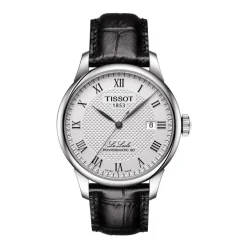 Tissot Le Locle Steel & Black Leather 40mm Men's Watch