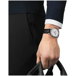 Tissot Le Locle Steel & Black Leather 40mm Men's Watch
