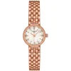 Tissot Lovely Round 19.5mm Rose Gold Bracelet Faceted Glass Watch