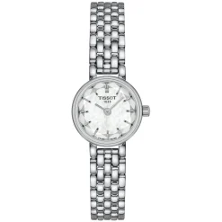 Tissot Lovely Round 19.5mm Silver Dial Faceted Glass Bracelet Watch