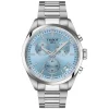 Tissot PR 100 Chronograph 40mm Ice Blue Dial Steel Bracelet Watch