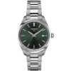 Tissot PR 100 Quartz 34mm Green Dial Steel Bracelet Watch