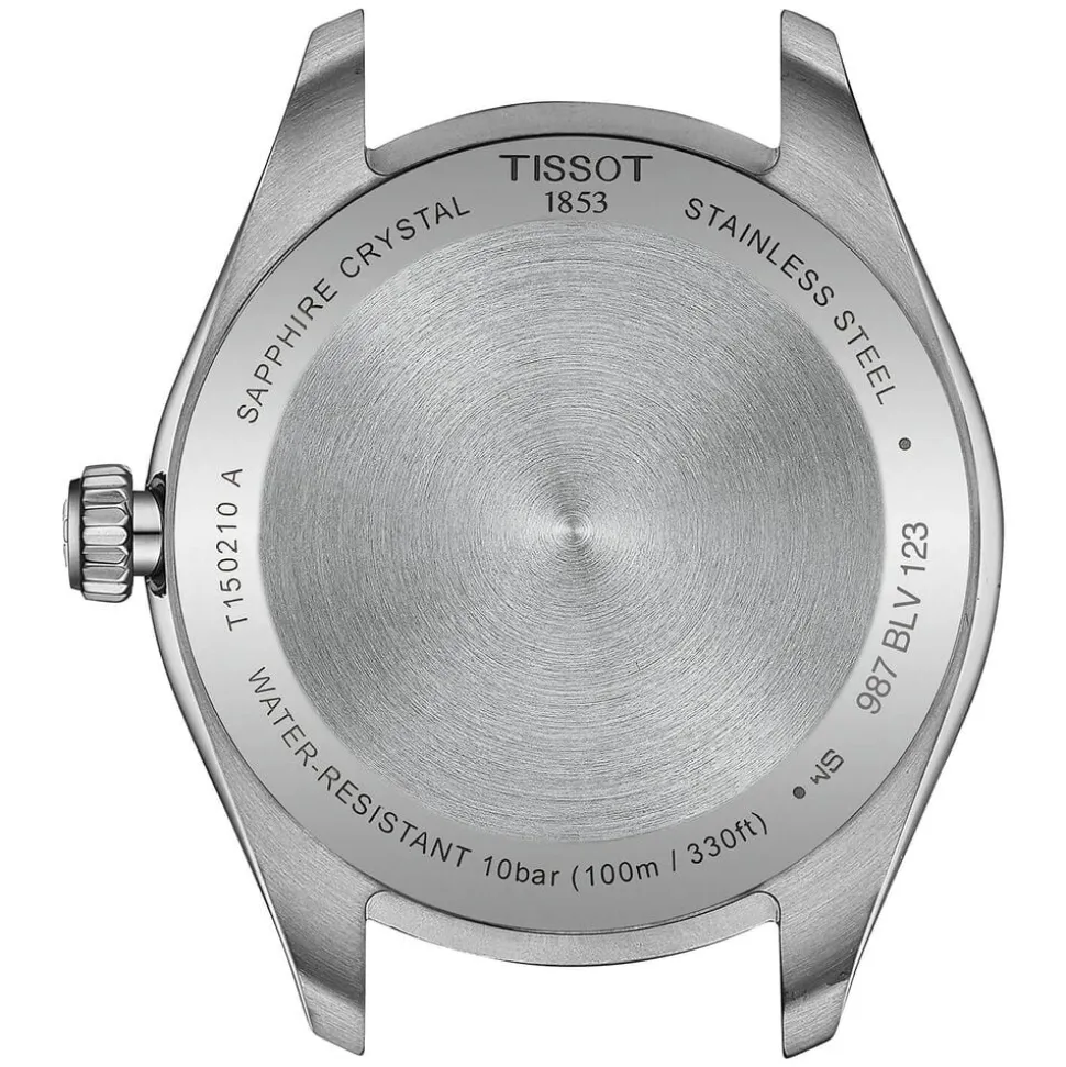 Tissot PR 100 Quartz 34mm Green Dial Steel Bracelet Watch