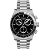 Tissot PR516 Chronograph 40mm Black Dial Steel Bracelet Watch