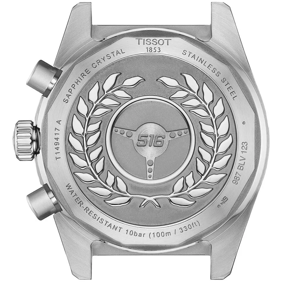 Tissot PR516 Chronograph 40mm Black Dial Two Tone Steel Bracelet Watch