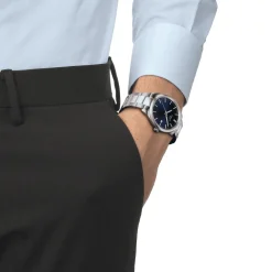 Tissot PR100 40mm Dark Blue Dial Steel Case Watch