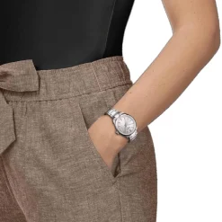 Tissot PR100 34mm Silver Dial Steel Case Bracelet Watch