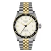 Tissot PR516 Powermatic 80 38mm Cream Dial Two Tone Steel Bracelet Watch