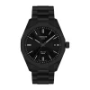 Tissot PRC 100 Solar 39mm Black Dial Black Tone Steel Bracelet Watch