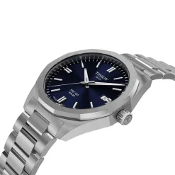 Tissot PRC 100 Solar 39mm Blue Dial Steel Bracelet Watch