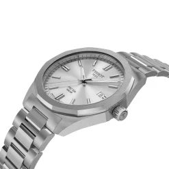 Tissot PRC 100 Solar 39mm Silver Dial Steel Bracelet Watch