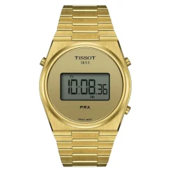Tissot PRX Digital 40mm Champagne Dial Yellow Gold PVD Case Watch