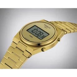 Tissot PRX Digital 40mm Champagne Dial Yellow Gold PVD Case Watch