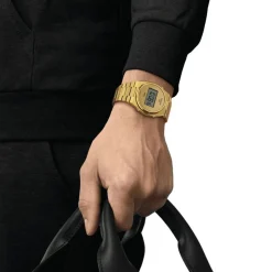 Tissot PRX Digital 40mm Champagne Dial Yellow Gold PVD Case Watch