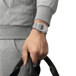 Tissot PRX Digital 40mm Silver Dial Steel Case Bracelet Watch
