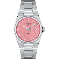 Tissot PRX 35mm Pink Dial Steel Bracelet Watch