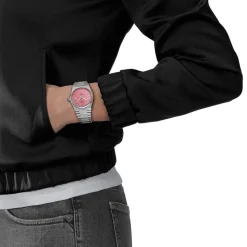 Tissot PRX 35mm Pink Dial Steel Bracelet Watch