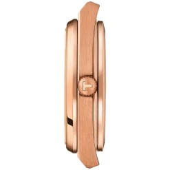 Tissot PRX Powermatic 80 40mm Blue Dial Rose Gold PVD Steel Bracelet Watch