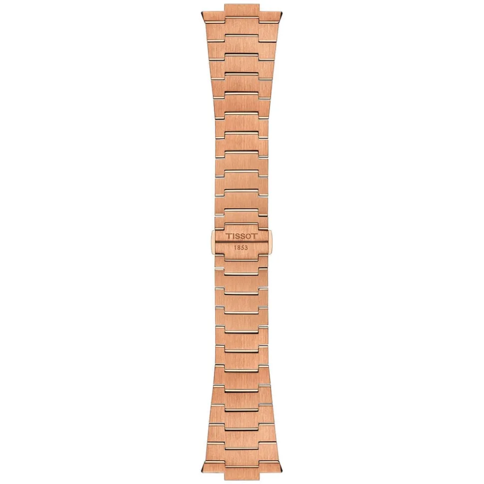 Tissot PRX Powermatic 80 40mm Blue Dial Rose Gold PVD Steel Bracelet Watch