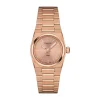 Tissot PRX Quartz 25mm Rose Gold Dial Diamond Dots Gold PVD Stainless Steel Bracelet Watch
