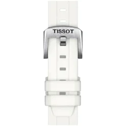 Tissot Seastar 1000 35.5mm Quartz White Dial Steel Case Steel & White Rubber Bracelet Set Watch