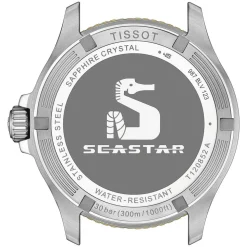 Tissot Seastar 1000 Quartz GMT 40mm Black Dial Black & Brown Bezel Steel Bracelet Watch