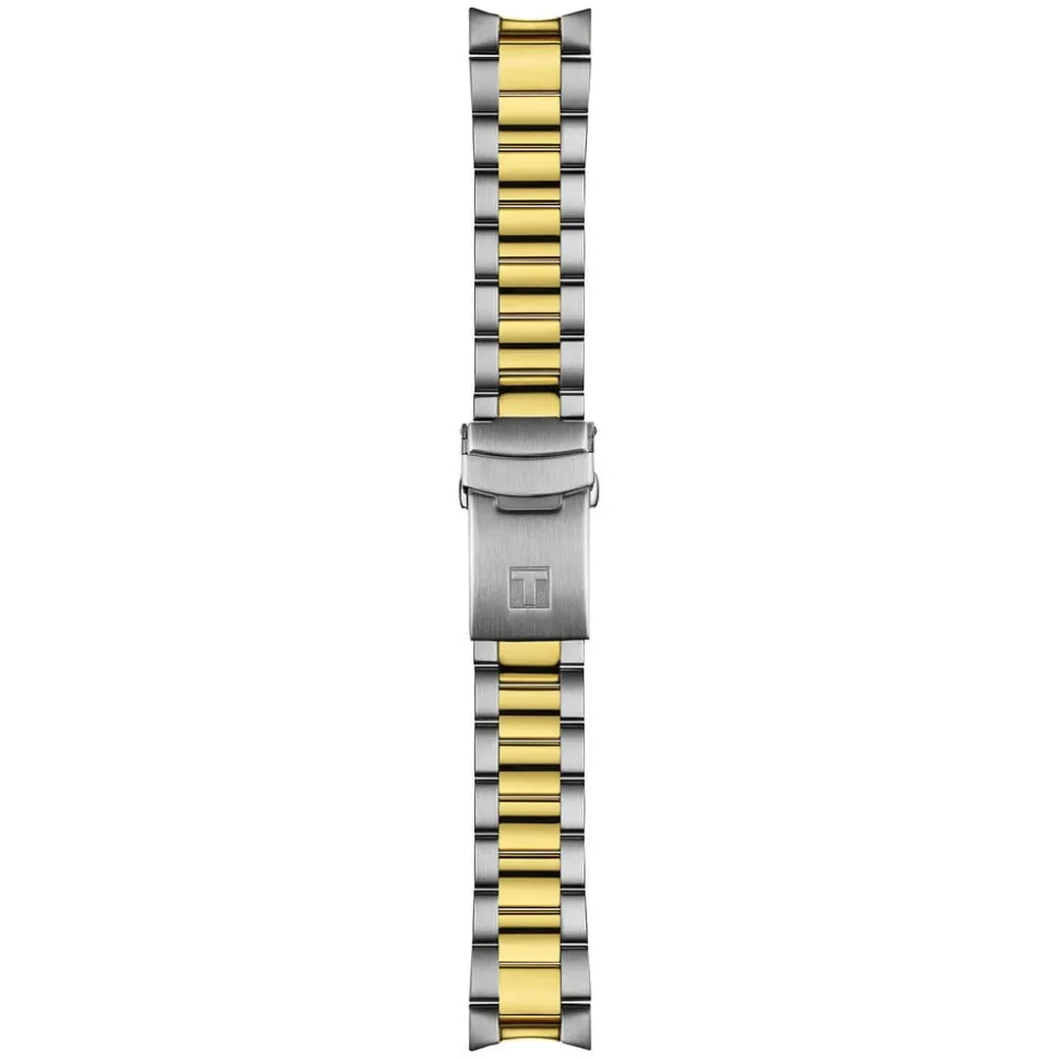 Tissot Seastar 1000 Quartz GMT 40mm Black Dial Black & Brown Bezel Steel Bracelet Watch