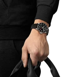 Tissot Seastar 1000 Quartz GMT 40mm Black Dial & Bezel Rubber Strap Watch