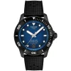 Tissot Seastar Powermatic 80 40mm Blue Dial Black Bezel Rubber Strap Watch