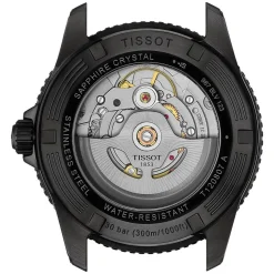 Tissot Seastar Powermatic 80 40mm Blue Dial Black Bezel Rubber Strap Watch
