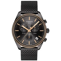 Tissot T-Classic PR 100 Chronograph Two-Toned Grey and Rose Gold Men's Watch