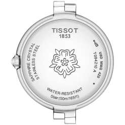 Tissot T-Lady Flamingo 30mm MOP Dial Diamond Dots Steel Bracelet Watch
