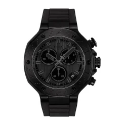 Tissot T-Race Chronograph 45mm Dark Grey Dial Black Rubber Strap Watch
