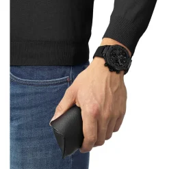 Tissot T-Race Chronograph 45mm Dark Grey Dial Black Rubber Strap Watch