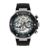Tissot T-Race MotoGP Automatic Chronograph 45mm Transparent Dial Black Rubber Strap Watch