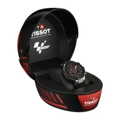 Tissot T-Race MotoGP Quartz Chronograph 45mm Dark Grey Dial Black Rubber Strap Watch
