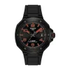 Tissot T-Race Powermatic 80 Black Dial Red Hands Rubber Strap Watch