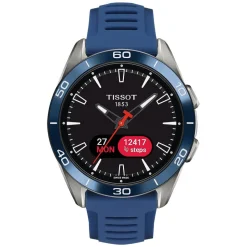 Tissot T-Touch Connect Sport 43.75mm Black Dial Blue Rubber Strap Watch
