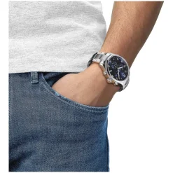 Tissot XL Chronograph Blue Dial Steel Bracelet Men's Watch