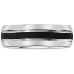 Titanium and Enamel 7mm Wedding Ring