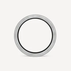 Titanium Black Centre Stripe 6mm Band Ring