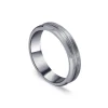Tungsten Matte Centre Groove Polished Edge 5mm Men's Ring