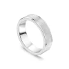 Tungsten Matte Centre Polished Edge 6mm Men's Ring
